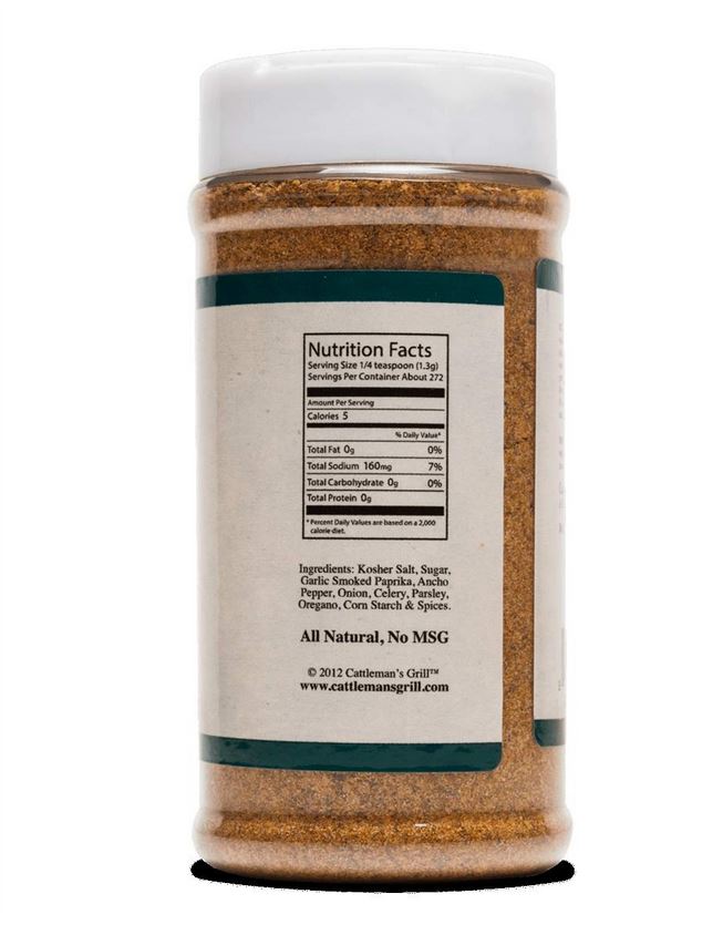 Steakhouse Seasoning Nutritional Information