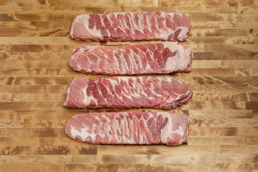 Natural Duroc St. Louis Spareribs (4 Pack) Raw