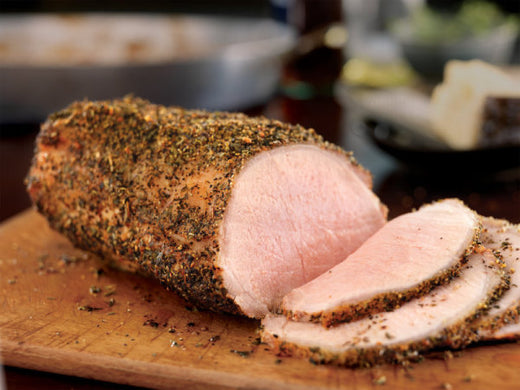 Boneless Pork Loin Roast with Herbed Pepper Rub
