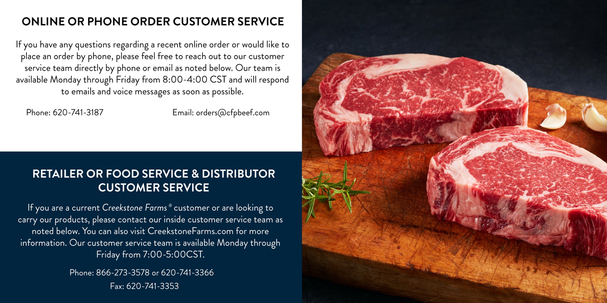 Customer Service Info