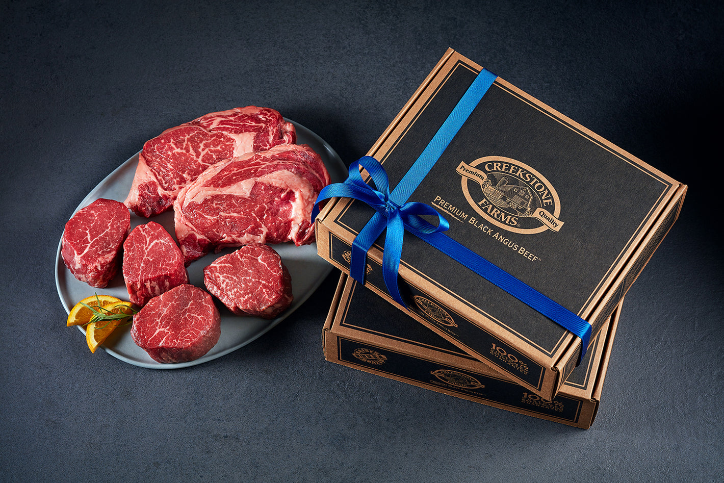 Creekstone Farms Gift Box with raw beef