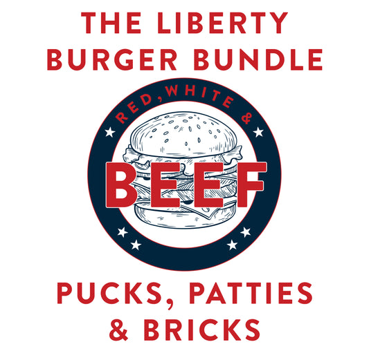 Image of a burger with bundle name and included products