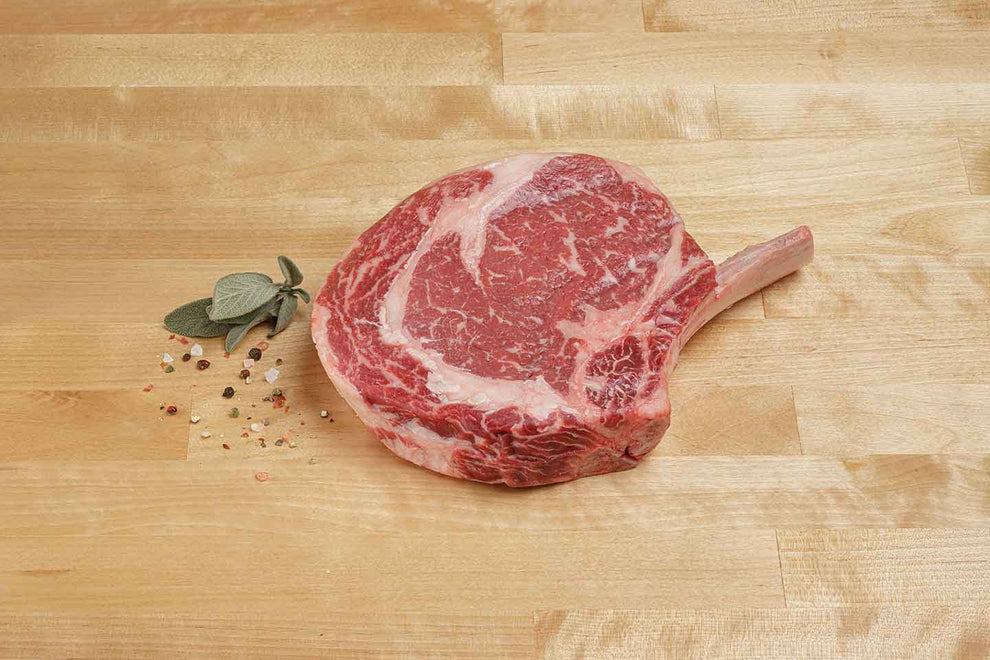 Natural Prime Cowboy Ribeye Steak – Creekstone Farms Premium Beef LLC